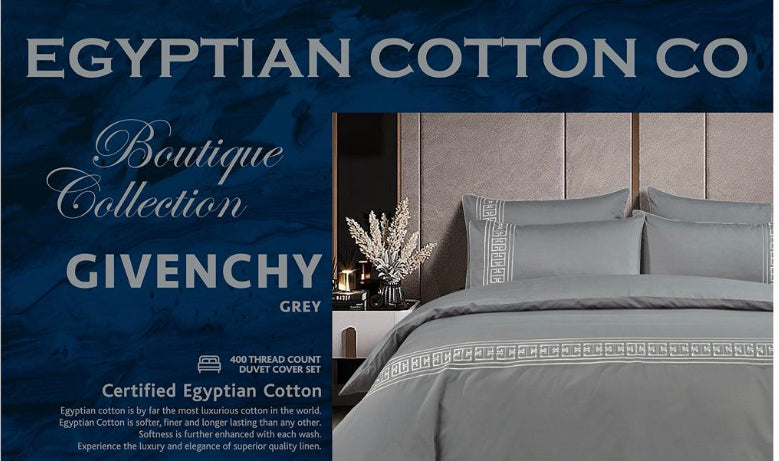 Givenchy Duvet Cover – 400 Thread Count Egyptian Cotton Bedding