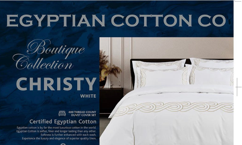 ChristyDuvet Cover – 400 Thread Count Egyptian Cotton Bedding