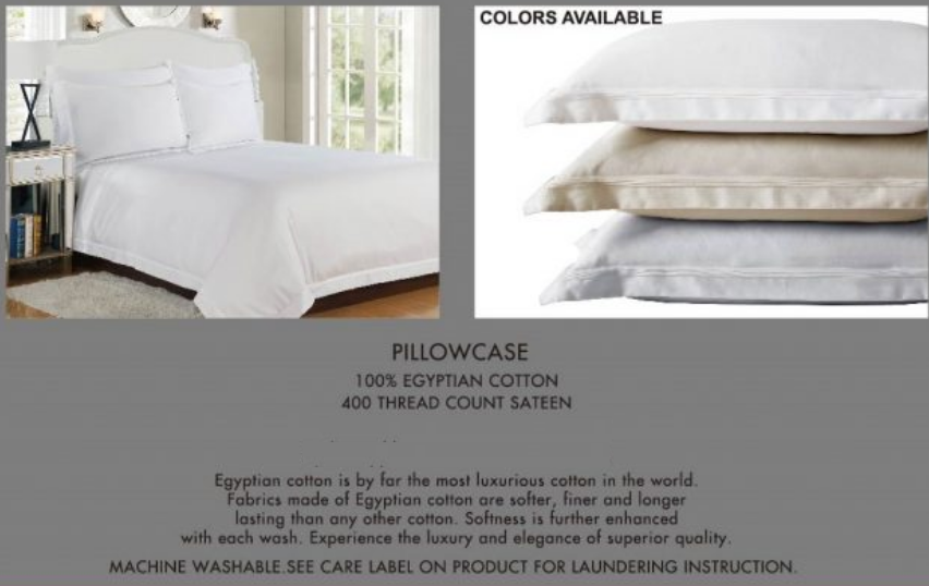 Hotel Collection Egyptian Cotton Pillow Cases (400 Thread)