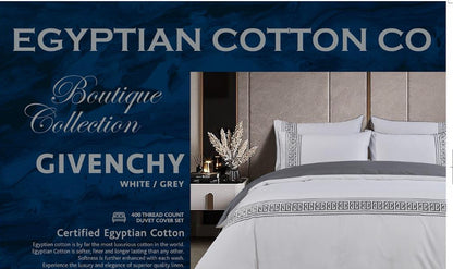 Givenchy Duvet Cover – 400 Thread Count Egyptian Cotton Bedding