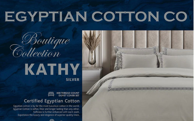 Kathy Duvet Cover – 400 Thread Count Egyptian Cotton Bedding