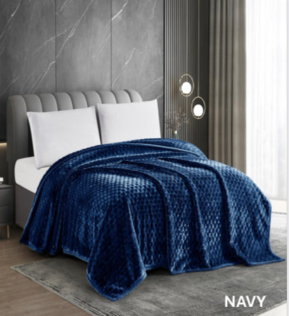 Victoria 2-Ply Plush Textured Blanket