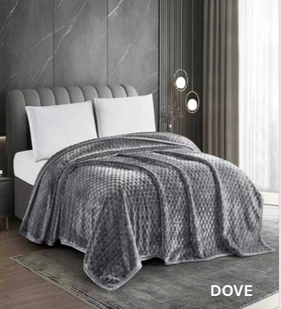 Victoria 2-Ply Plush Textured Blanket