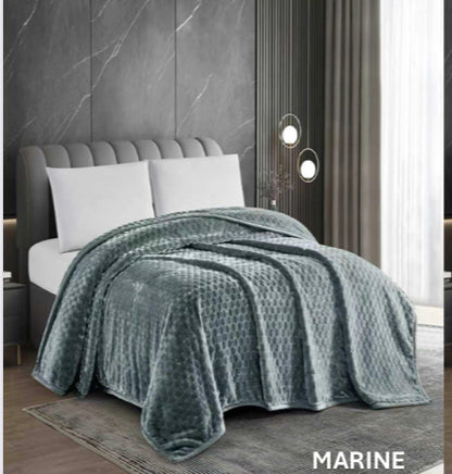 Victoria 2-Ply Plush Textured Blanket