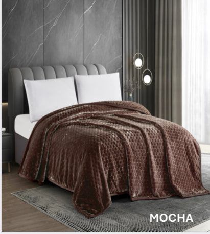 Victoria 2-Ply Plush Textured Blanket