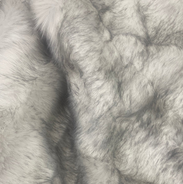 Husky Silver/ White Faux Fur Blanket