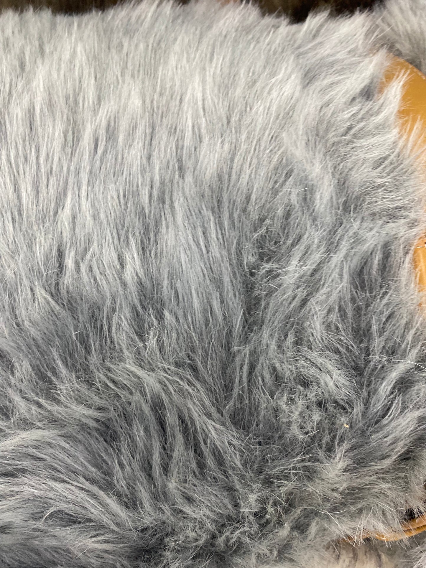 Silver  Faux Fur Blanket