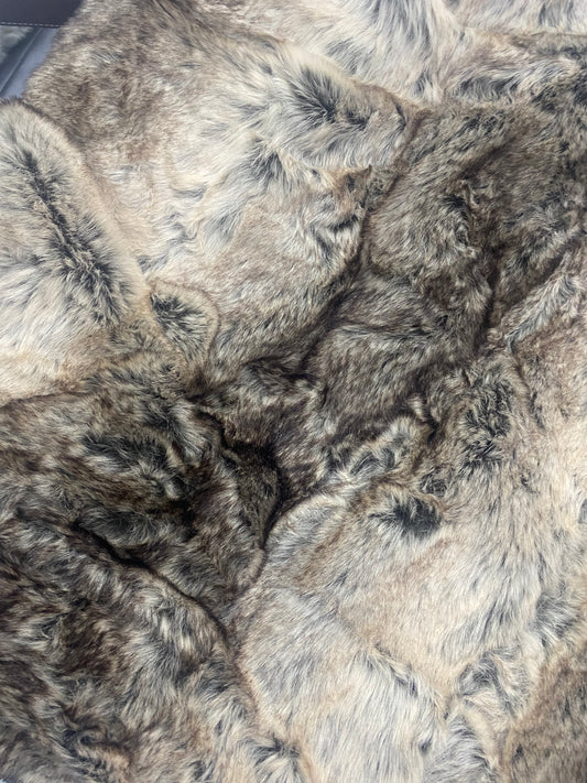 Kenai Brown Faux Fur Blanket