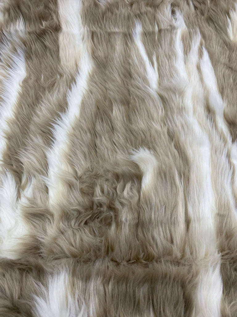 Cream/Beige  Faux Fur Blanket