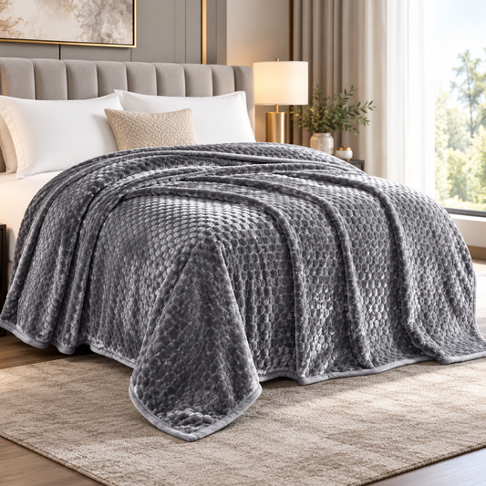 Victoria 2-Ply Plush Textured Blanket