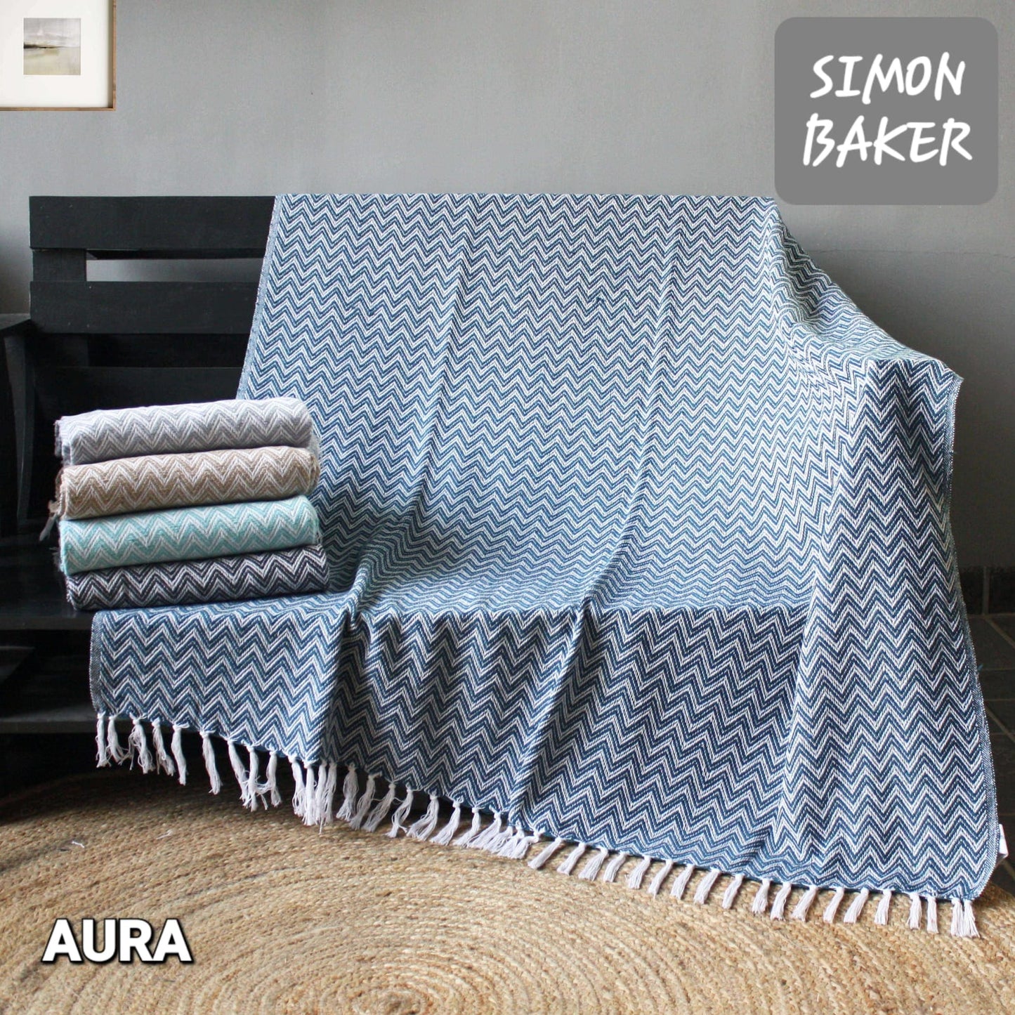 Aura Cotton Throw