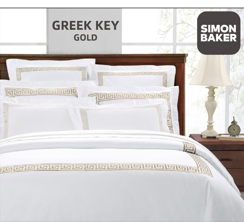 Greek Key Duvet Cover 400 Thread