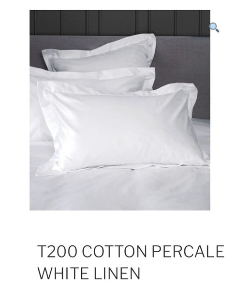 200 Thread Cotton Percale Fitted Sheet