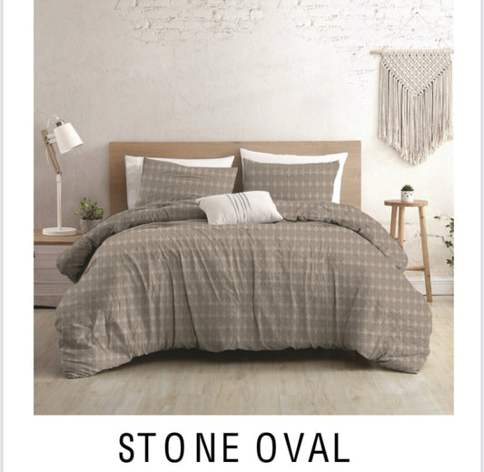 Stone Oval Duvet Cover