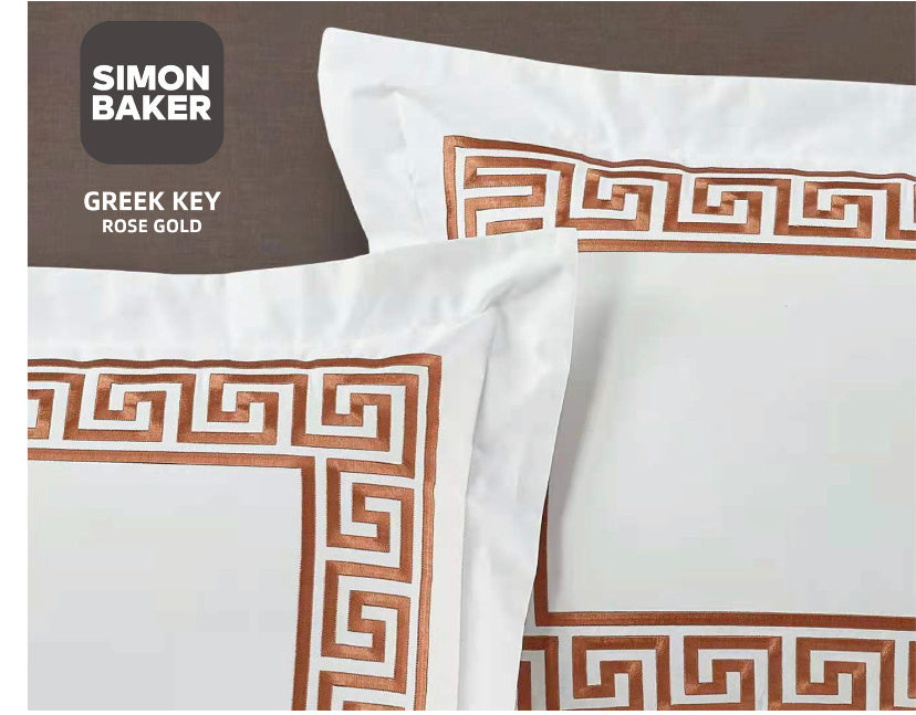 Greek Key Duvet Cover 400 Thread