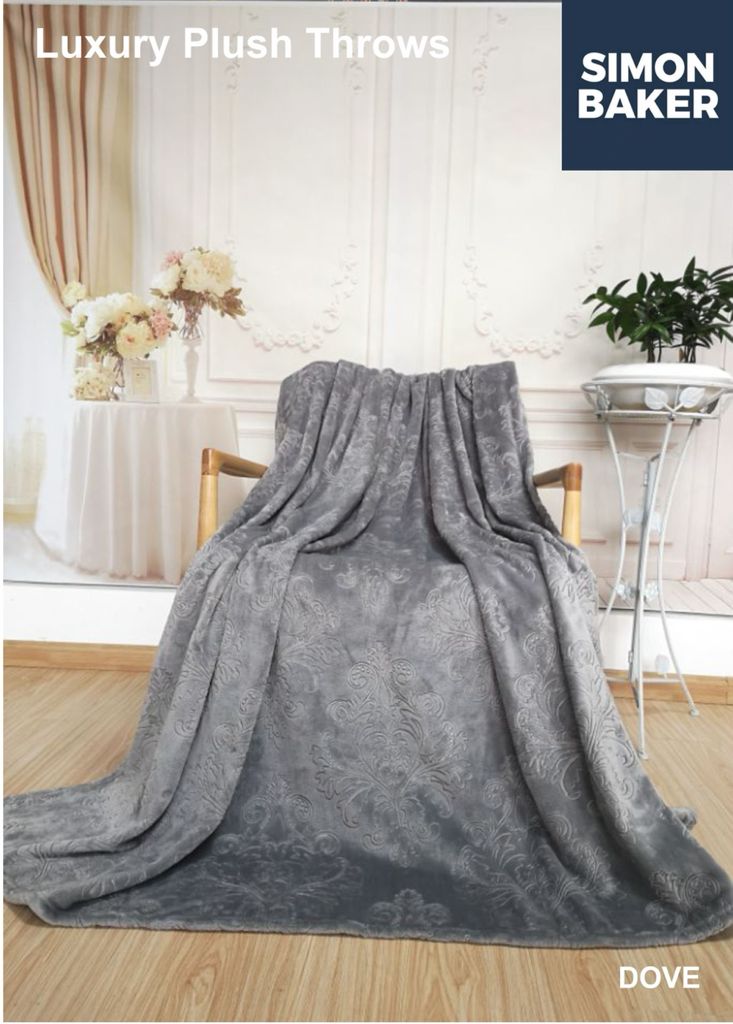 Simon Baker Plush Embossed Throws