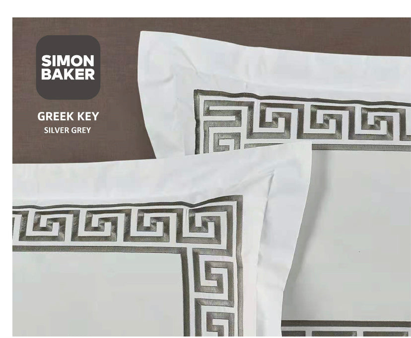 Greek Key Duvet Cover 400 Thread