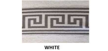 Greek Key Towels 600gsm