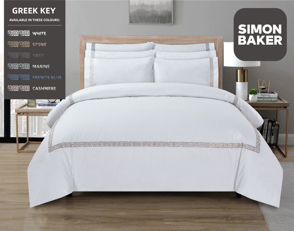 Greek Key Duvet Cover