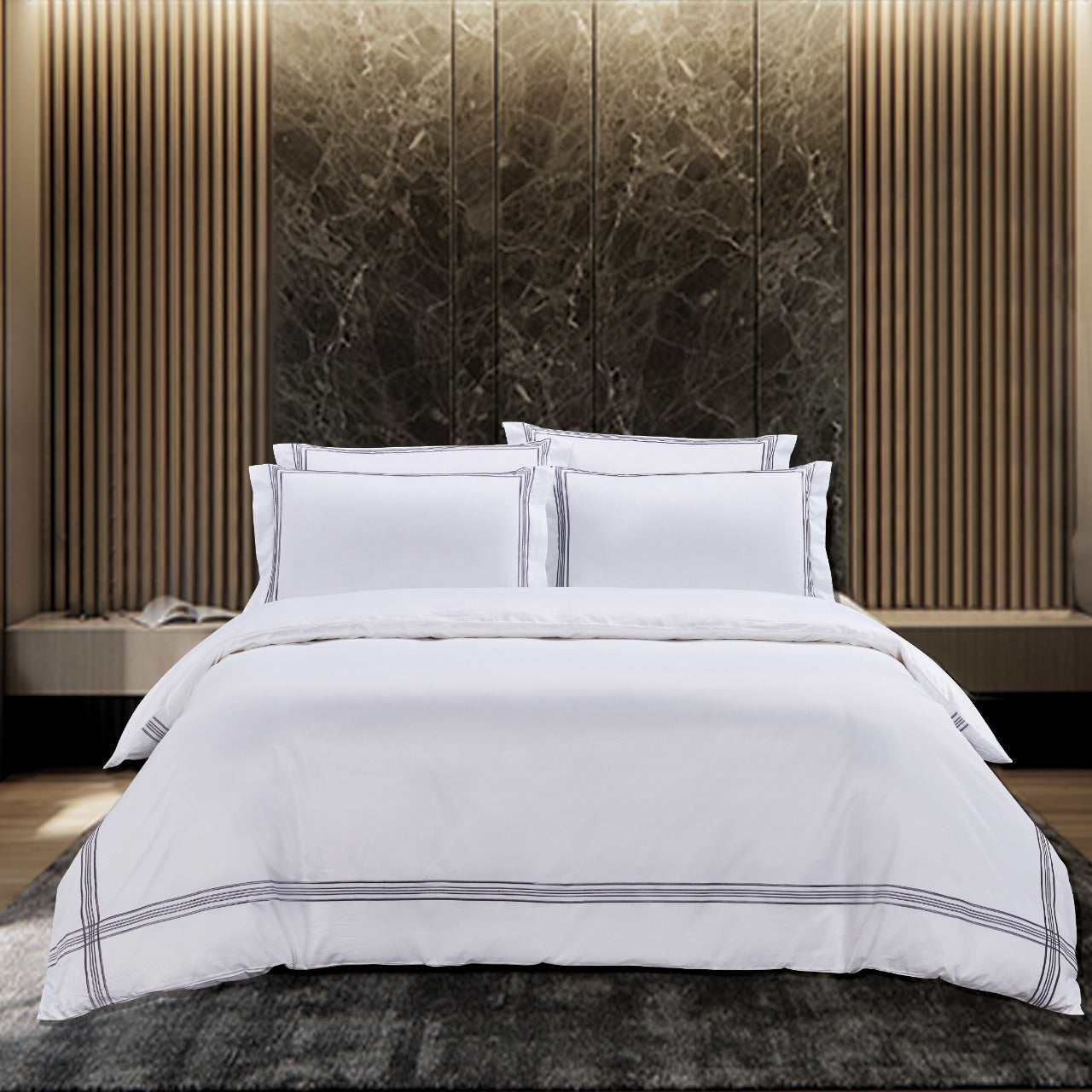 Giorgio White Duvet Cover